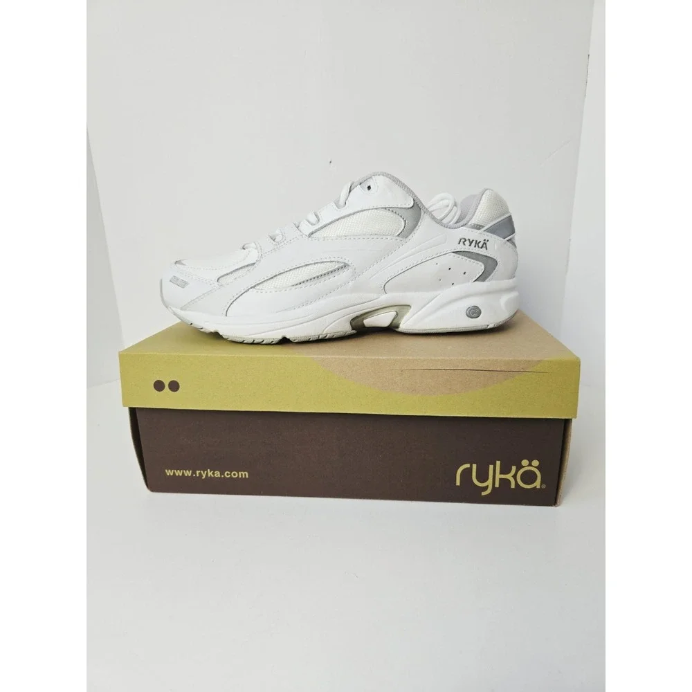Ryka Womens Shoes NEW size 11W white grey athletic shoes